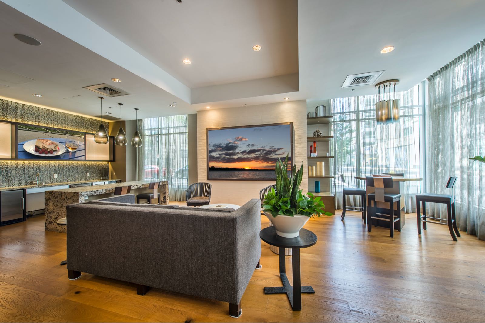 Park lane seaport light-filled and elegant resident lounge